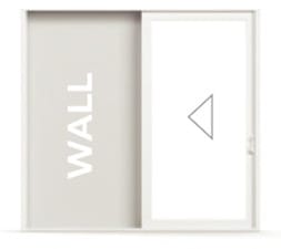 1-panel pocket multi-track door