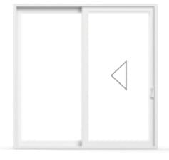 2-panel bypass multi-track door